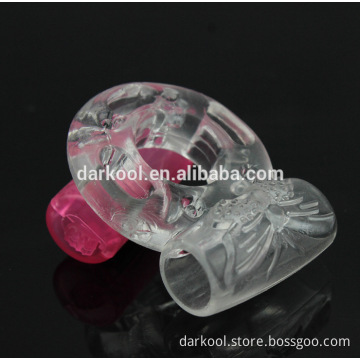 DC017/Wholesale Bulk LED Flash Vibrating Cock Rings Vibrator For Penis